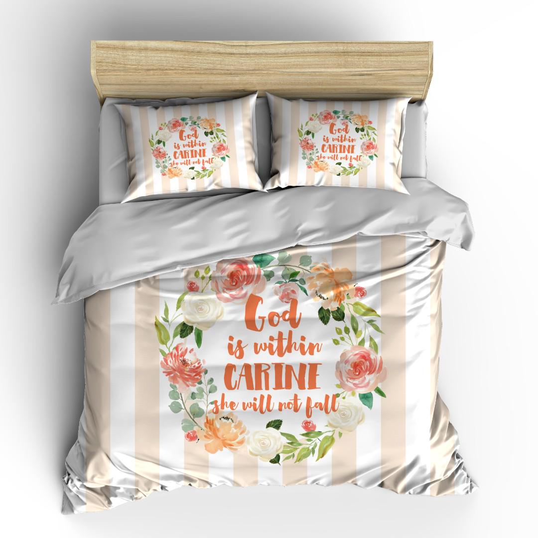 Personalised Bedsheet Duvet Comforter Bible Verse Gift Furniture
