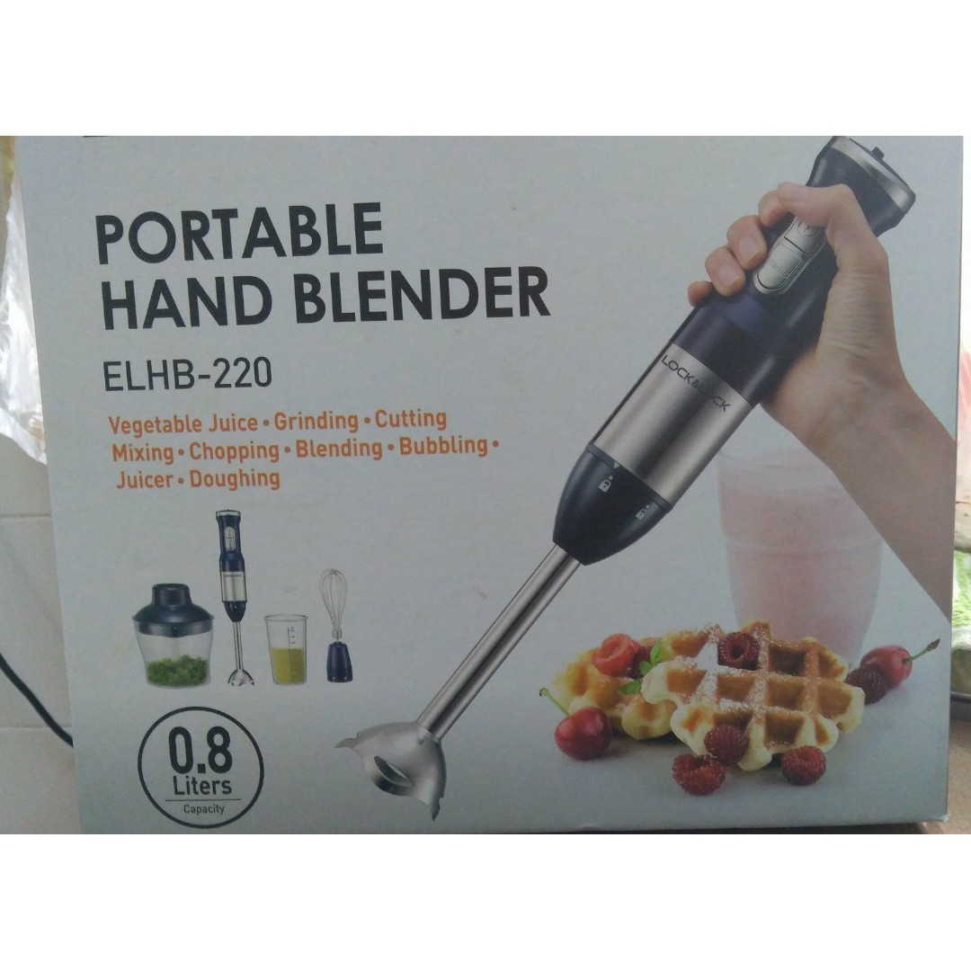 Portable Hand Blender (Lock & Lock), TV & Home Appliances, Kitchen Appliances, Juicers, Blenders