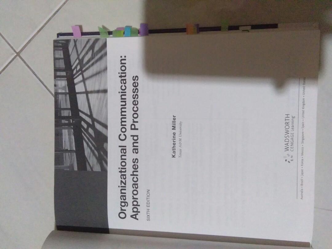 Preloved Organizational Communication 6th Ed Katherine Miller