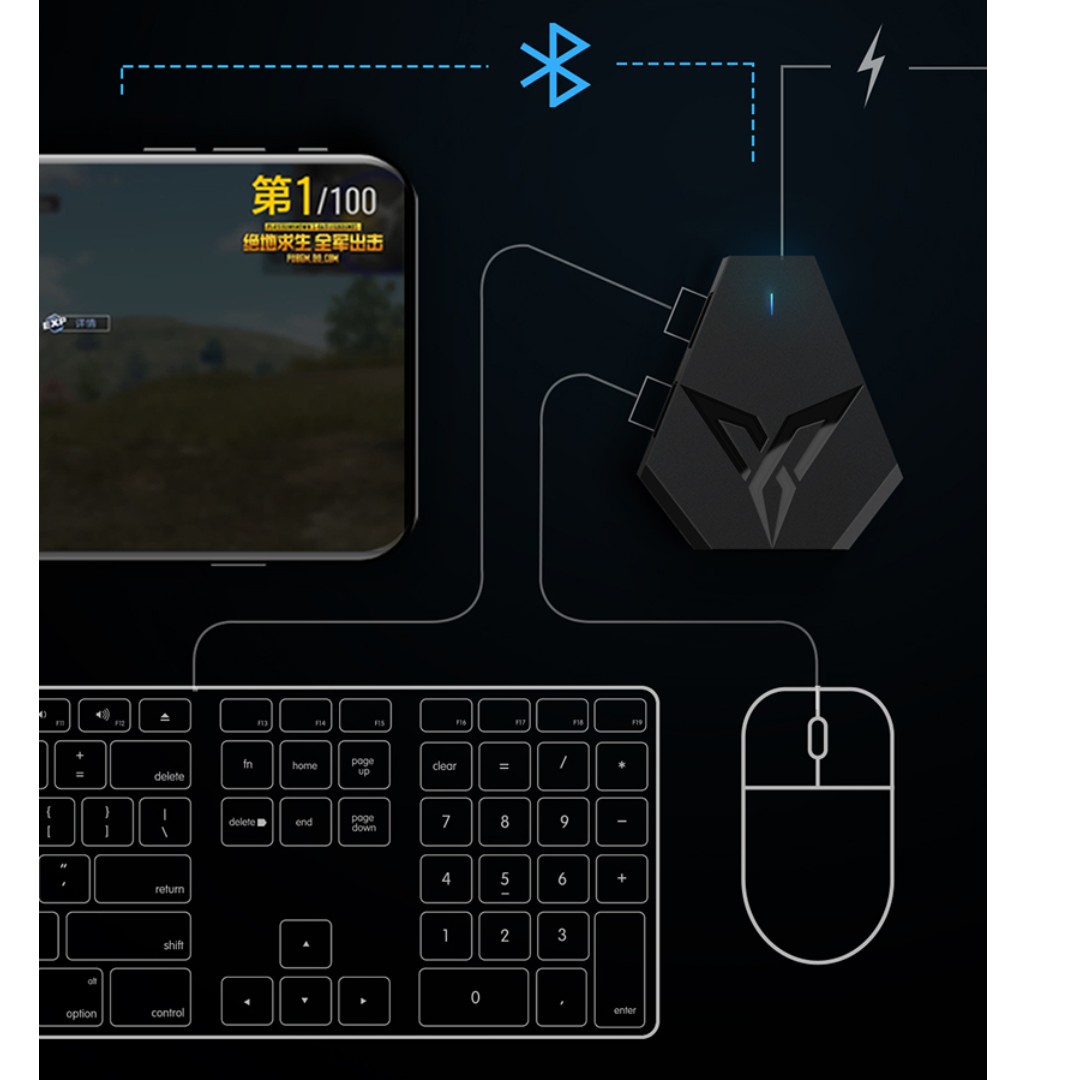контроллер pubg для мобильных геймпадов конвертер для игровой клавиатуры мыши для телефонов фото 37