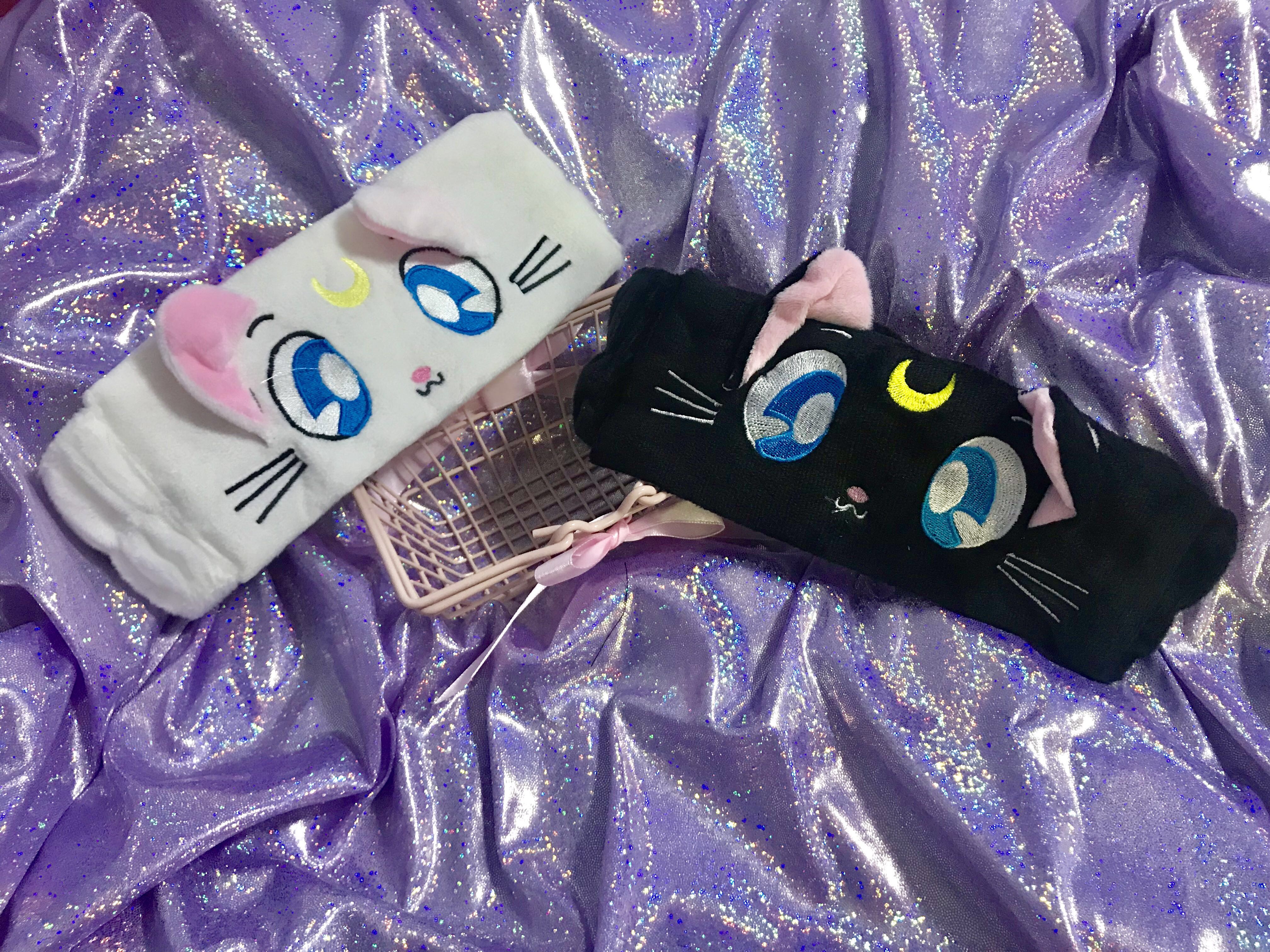 Sailor Moon Inspired Cats Plush Shower Makeup Headband Women S Fashion Accessories Hair Accessories On Carousell