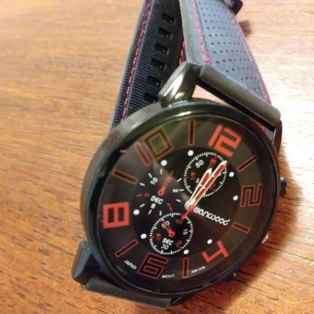 STOCK CLEARANCE Sanwood Analog watch Red Men s Fashion