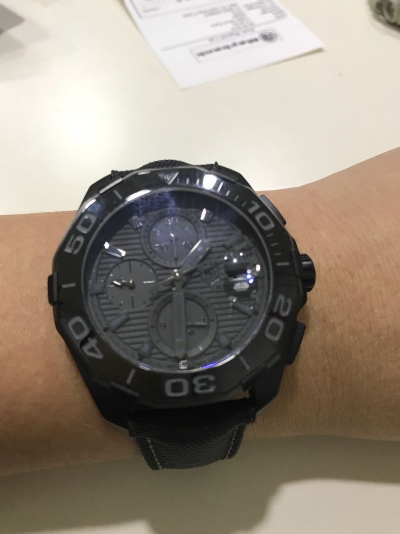 tag heuer aquaracer calibre 16 black phantom
