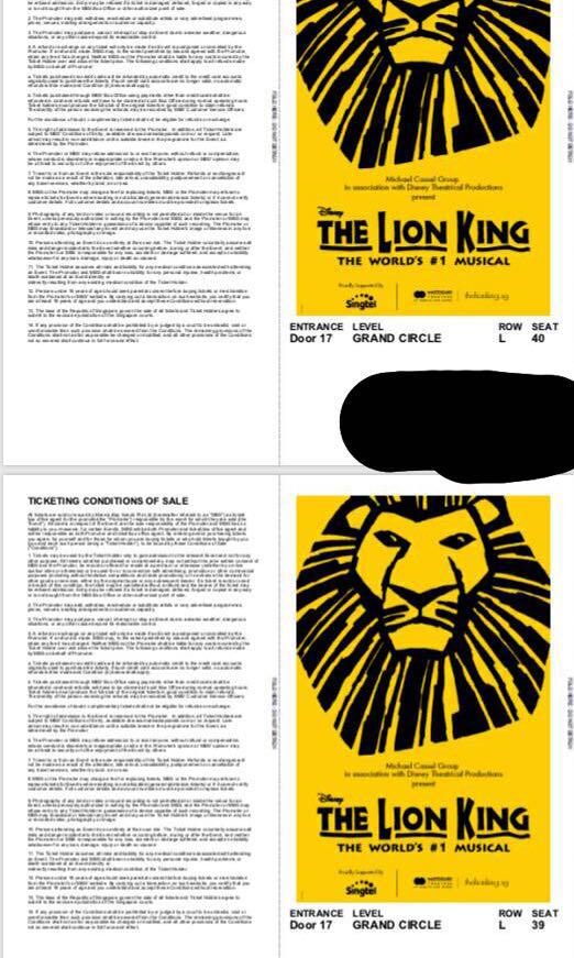 The Lion King, Tickets & Vouchers, Local Attractions & Transport on