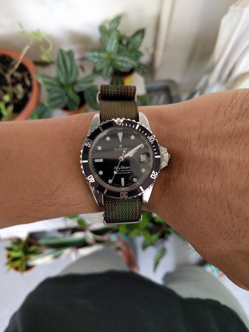 Edox skydiver online vintage