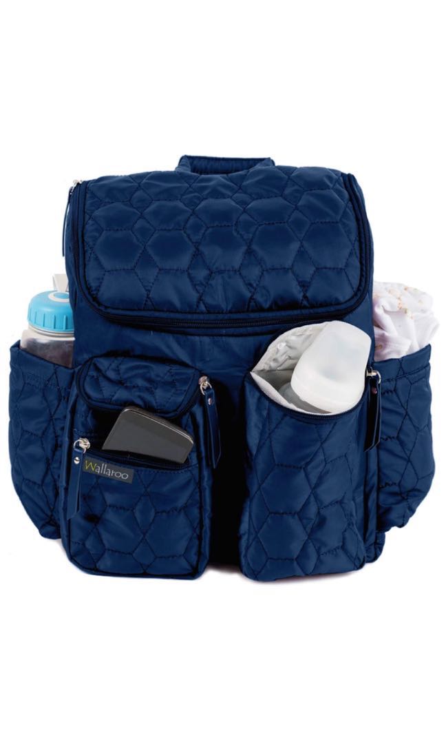Wallaroo Diaper Backpack Navy Babies Kids Going Out Diaper