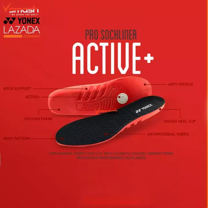 Yonex TruACTIVE Insoles, Sports Equipment, Exercise & Fitness, Toning
