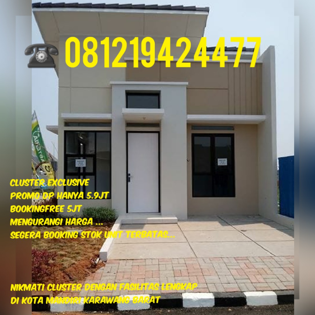 10 JUTA SDH DAPAT CLUSTER MEWAH MURAH LOKASI STRATEGIS KARAWANG