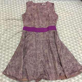 Purple Floral Dress