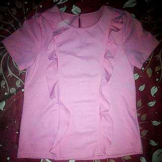 Blouse scuba pink