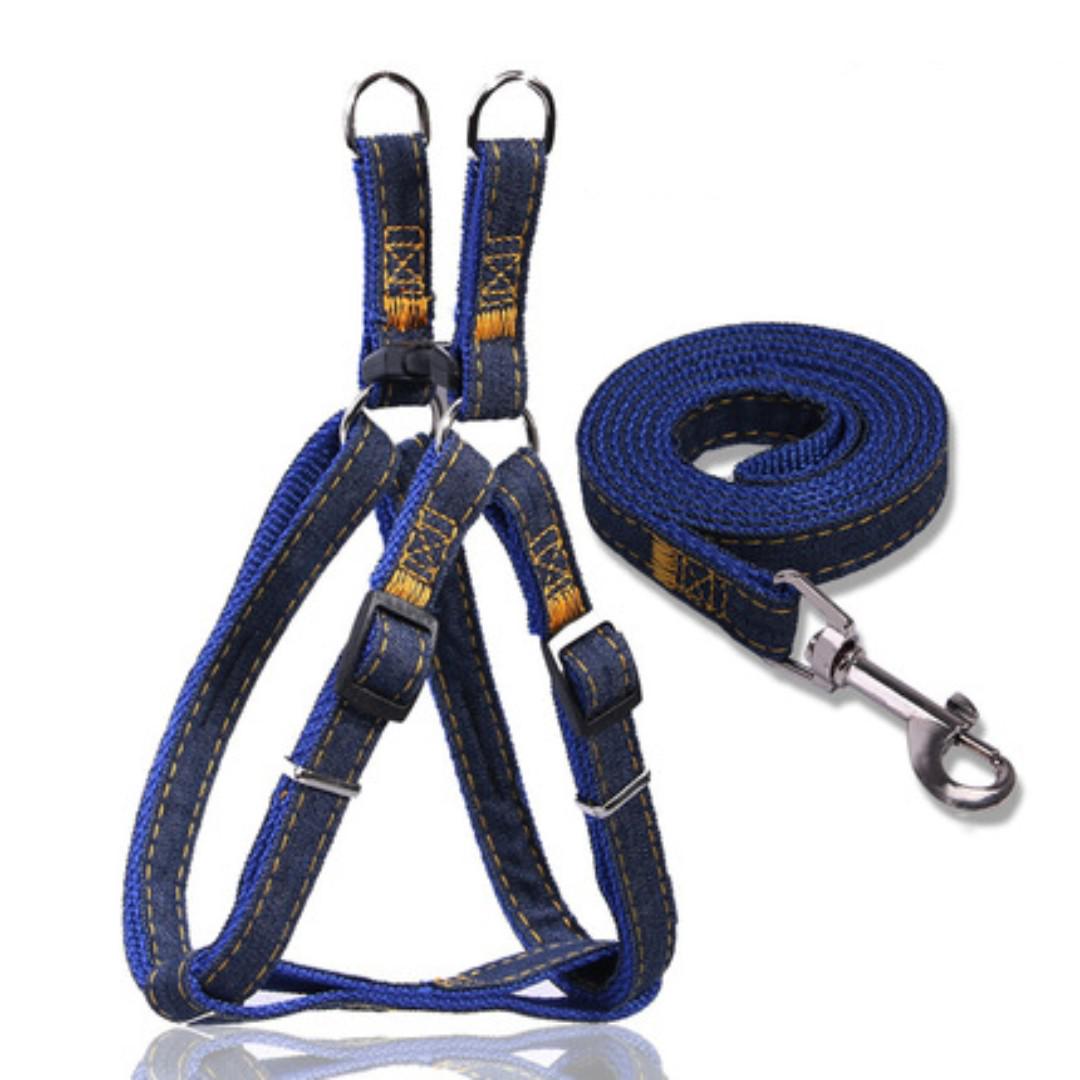 牛仔布尼龍可調牽引帶 細碼 寵物用品 寵物飾物 Carousell