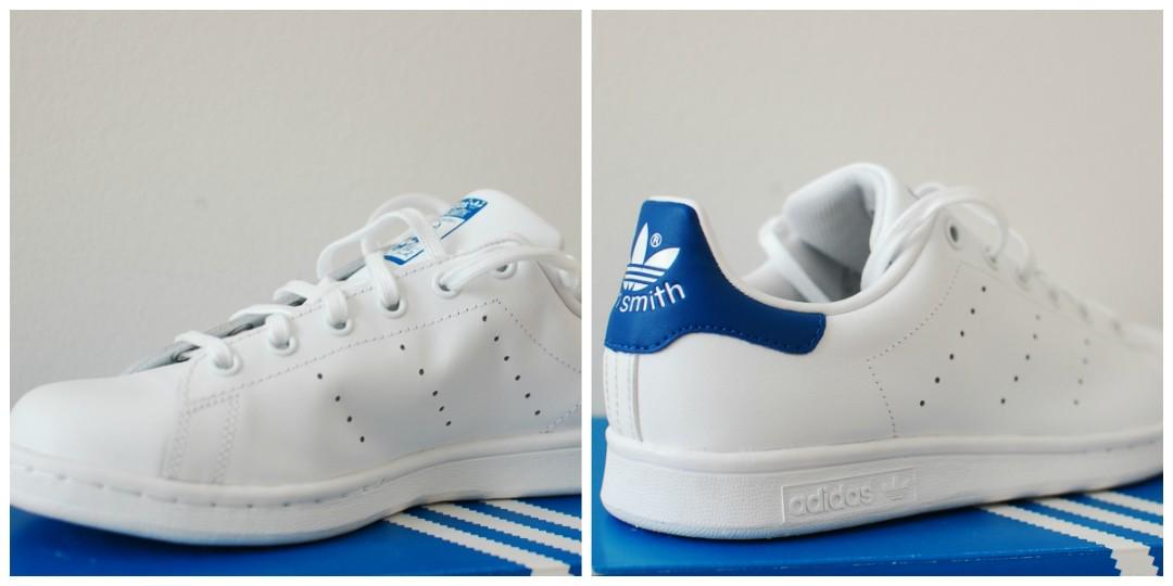 Adidas Stan Smith J White/ Royal Blue 