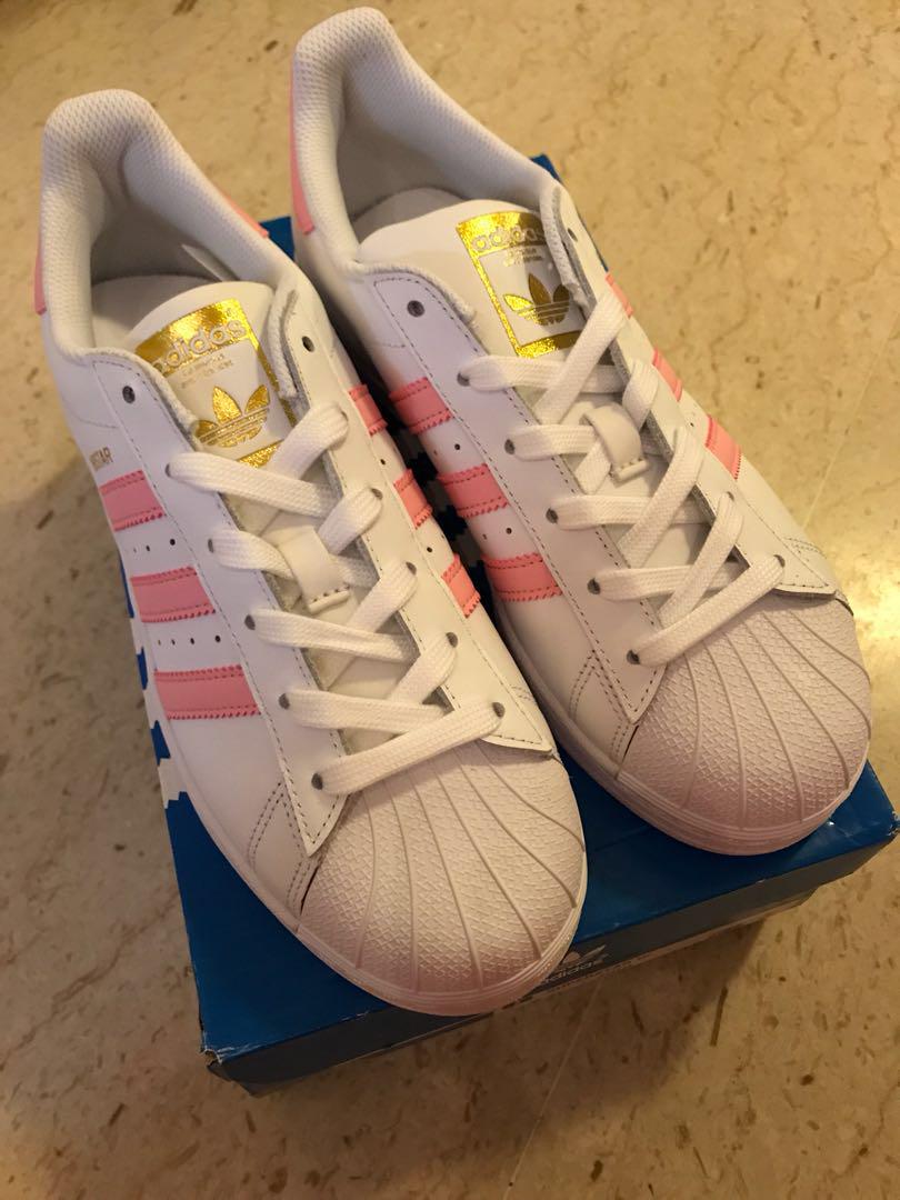 Adidas superstar discount pink gold