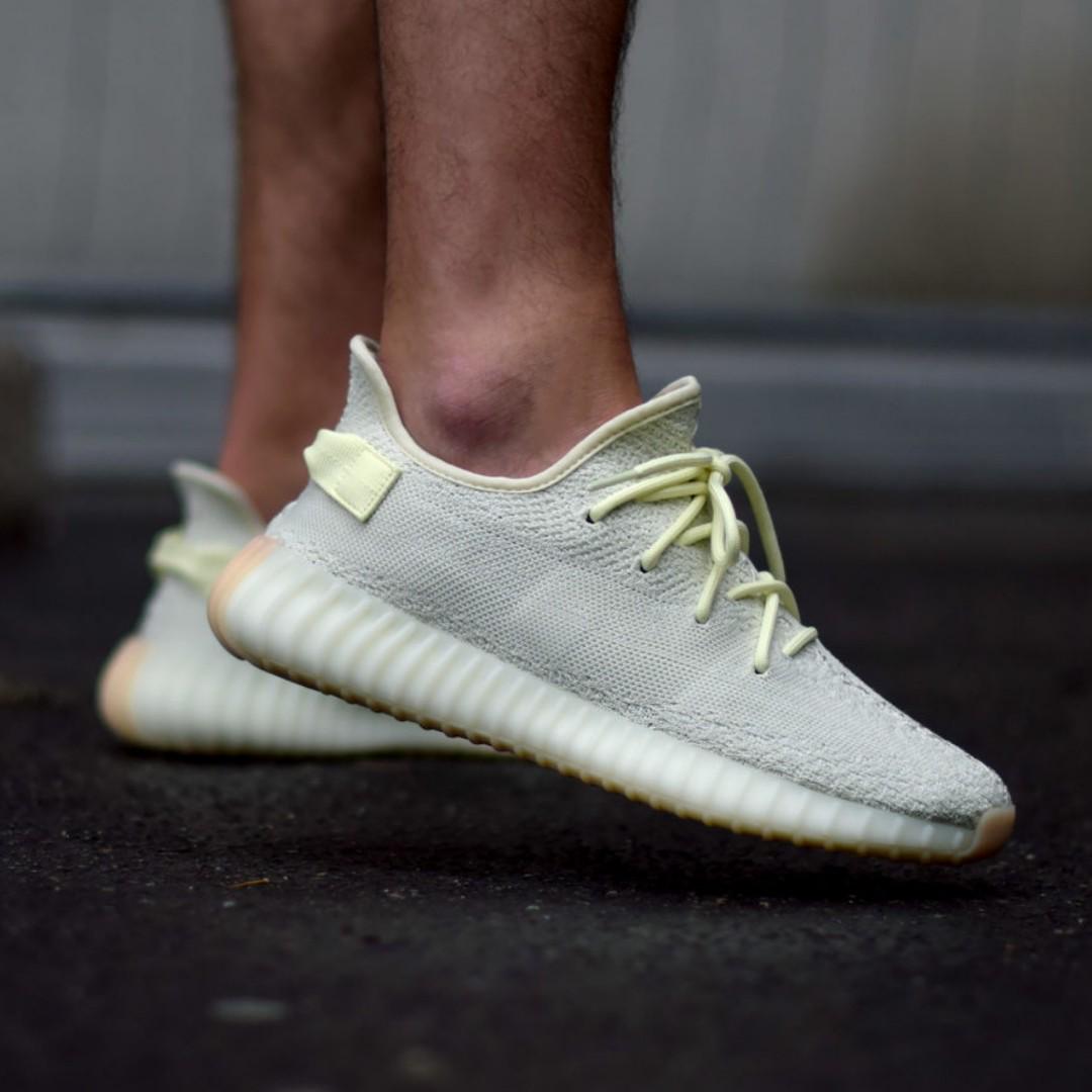 adidas mens yeezy boost 350 v2 butter