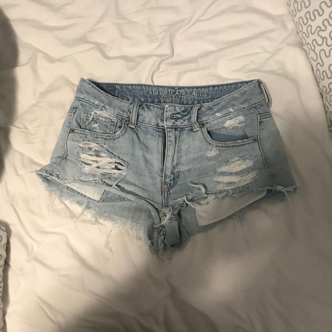American eagle outfitters high waisted shorts on sale