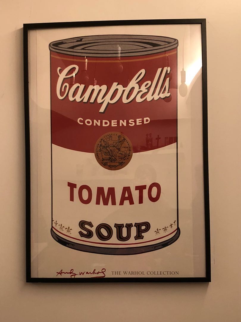 Andy Warhol Iconic Campbell Tomato Can Painting Vintage Collectibles Stamps Prints On Carousell