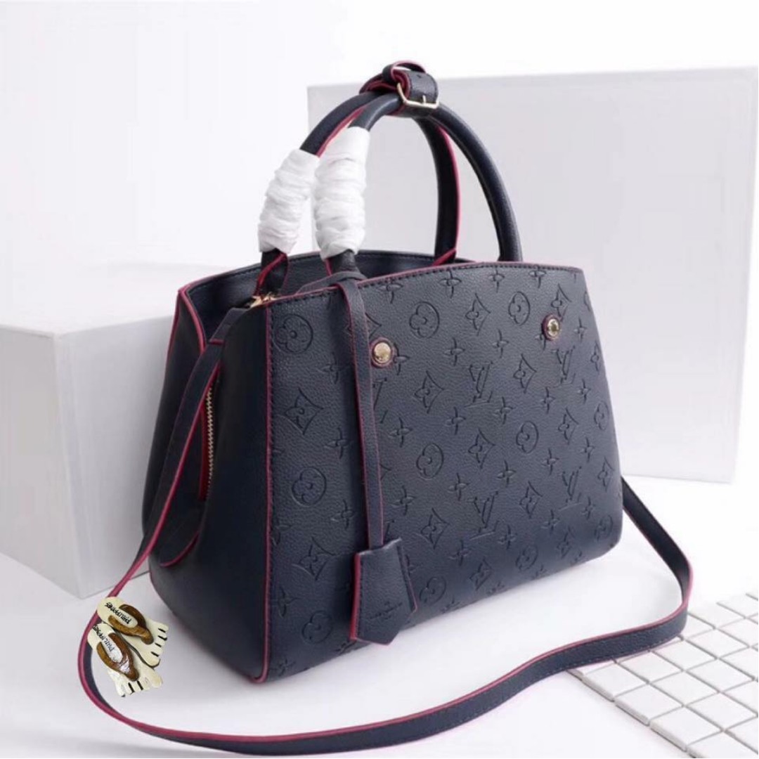 Authentic Quality Louis Vuitton Montaigne Monogram Empreinte Leather 3-Way LV Bag Handbag ...