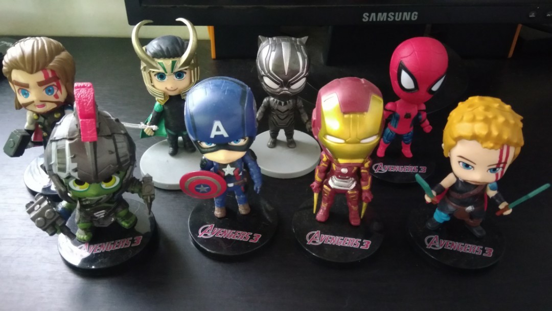 Avengers Chibi Action Figures Toys Games Toys On Carousell