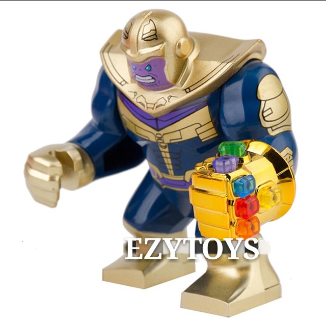 compatible with Lego Gold Chrome figure Infinity Gauntlet