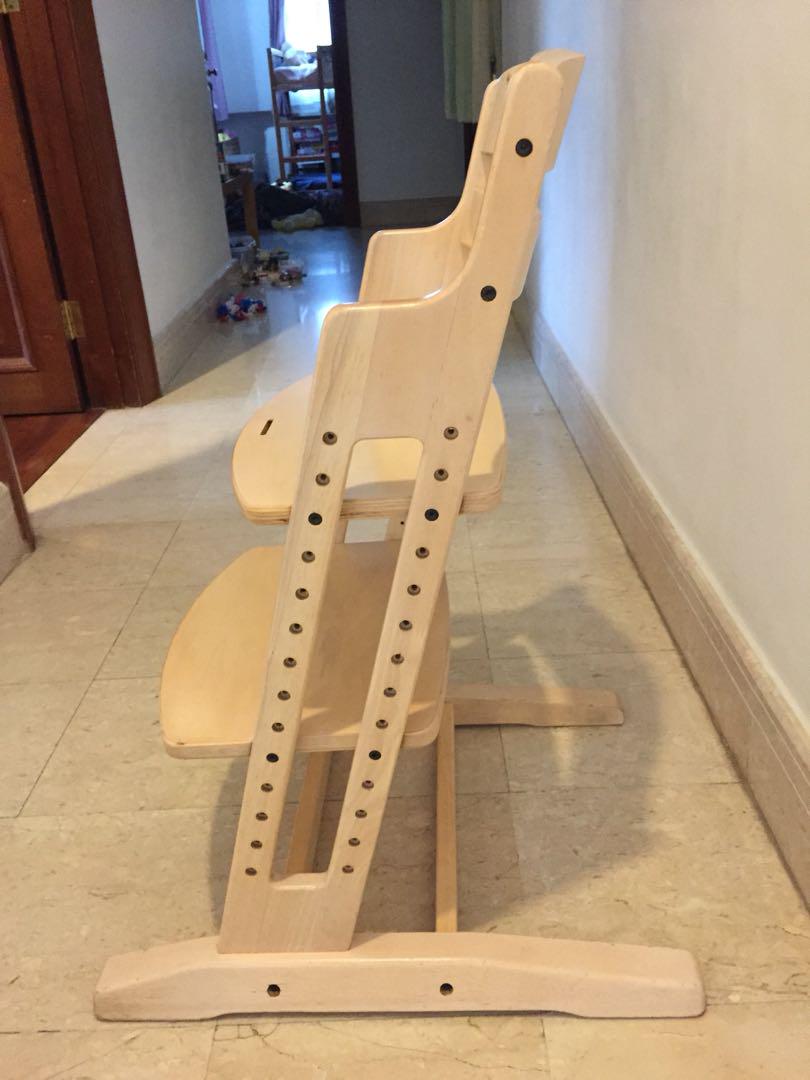 BabyDan wooden high chair Babies Kids Nursing Feeding Baby High Chairs on Carousell