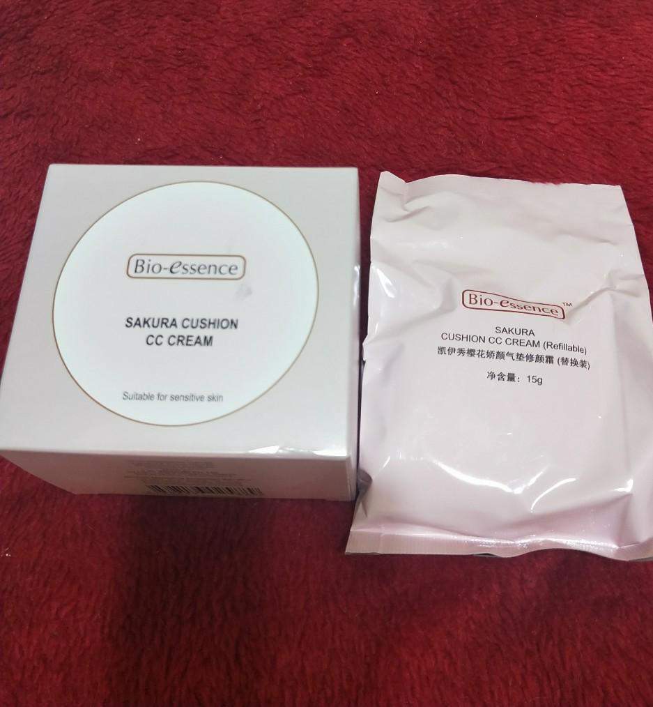 New👍Bio Essence Sakura Cushion Cc Cream Refill, Beauty & Personal Care,  Face, Makeup On Carousell