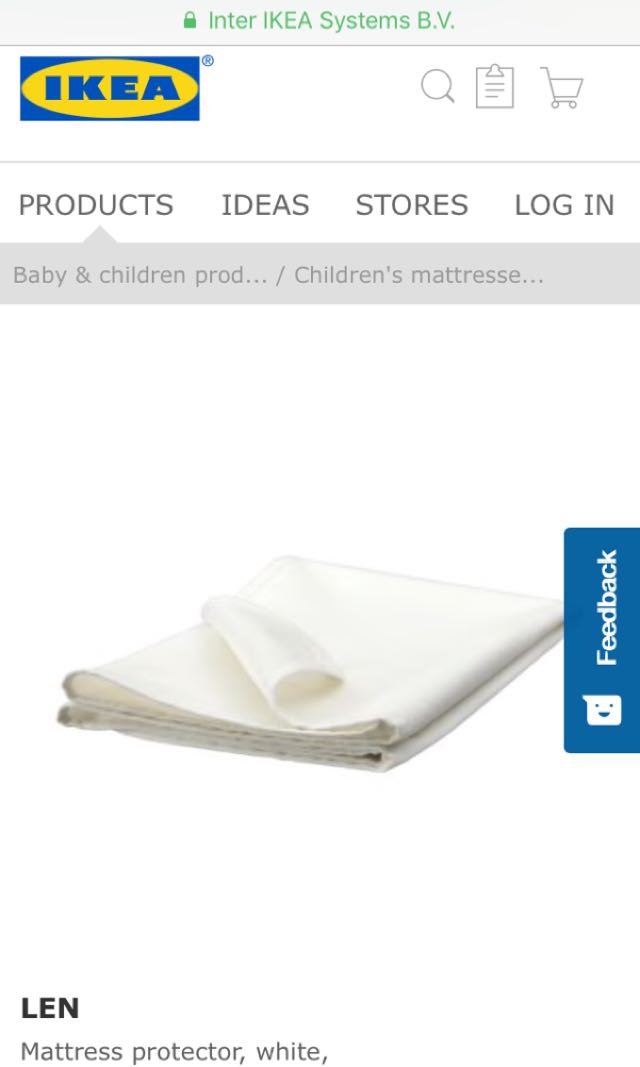 ikea len mattress protector