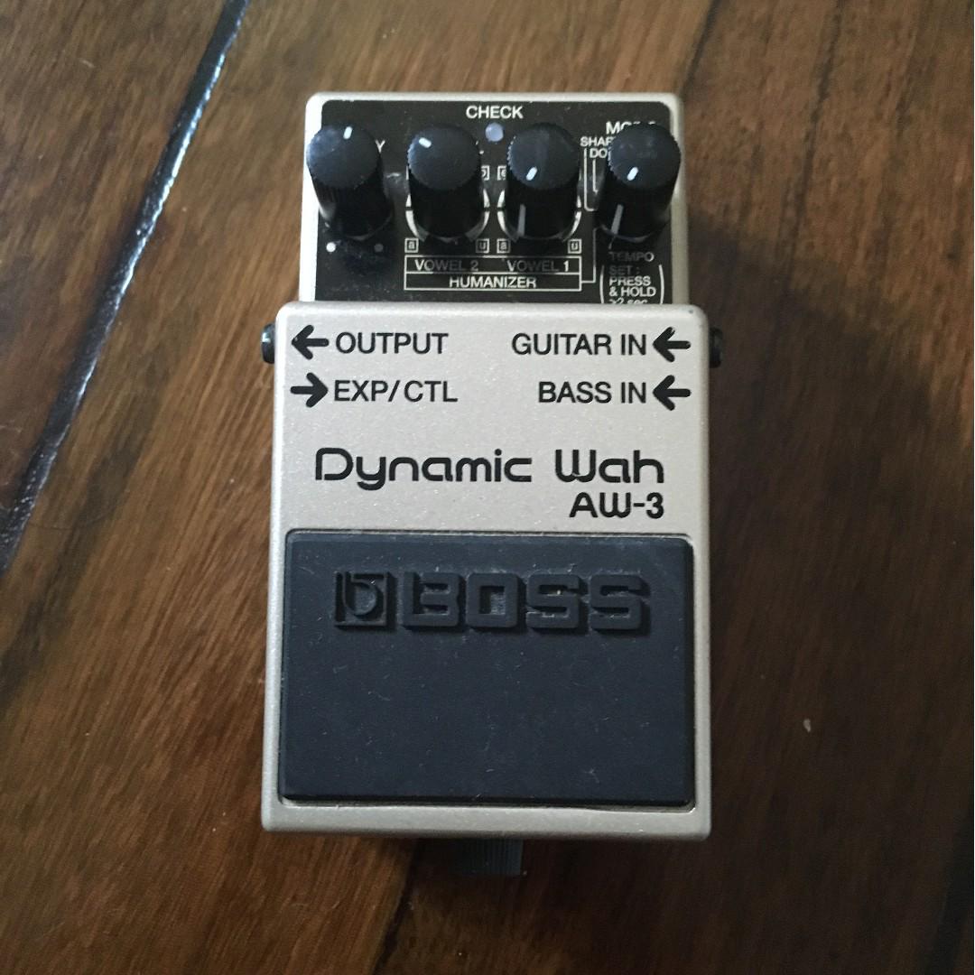 Boss Aw 3 Auto Dynamic Wah Guitar Pedal Music Media Music Accessories On Carousell