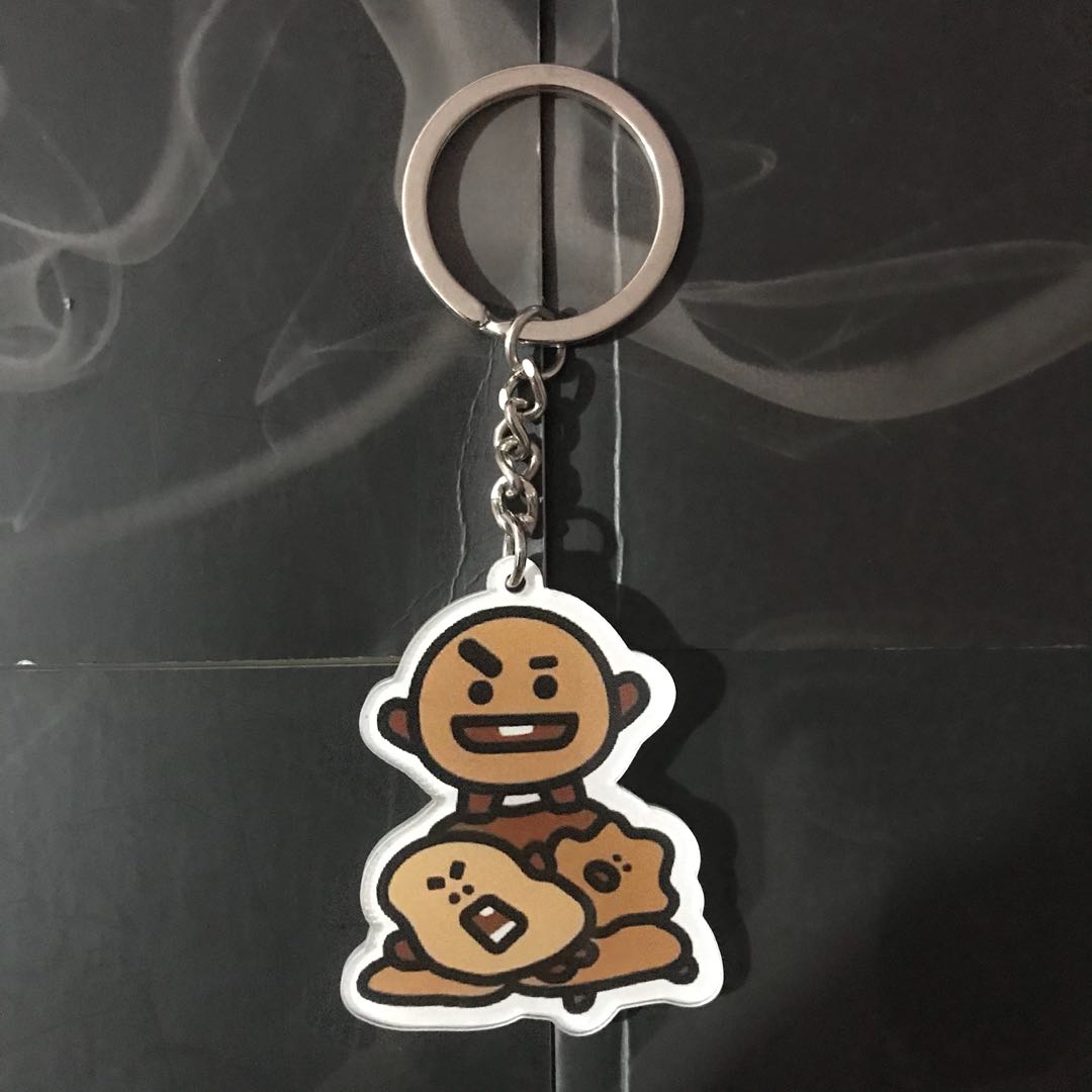 BT21 SHOOKY Keychain, Hobbies & Toys, Memorabilia & Collectibles, Fan