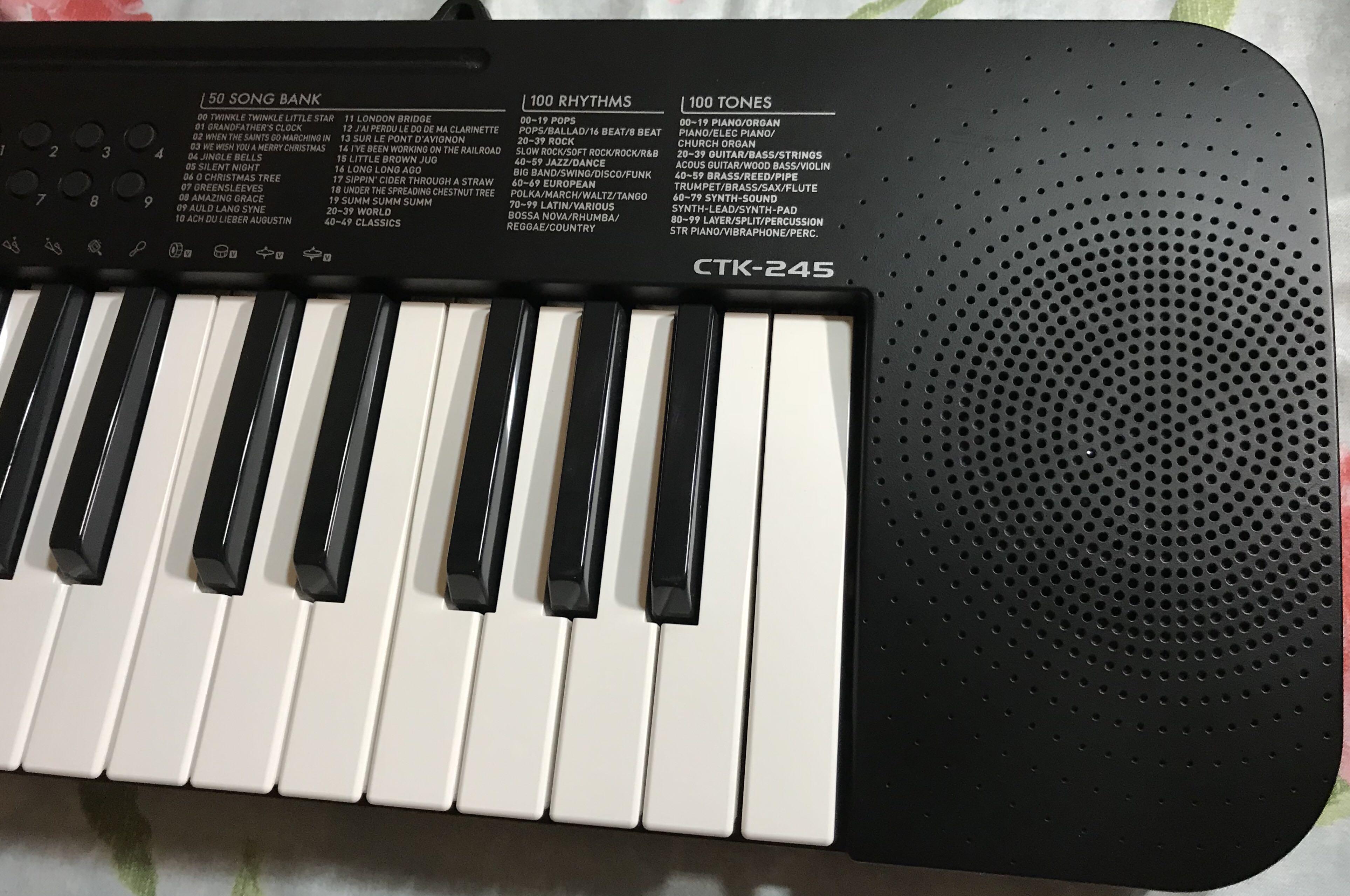 CASIO keyboard CTK 245 with original adapter
