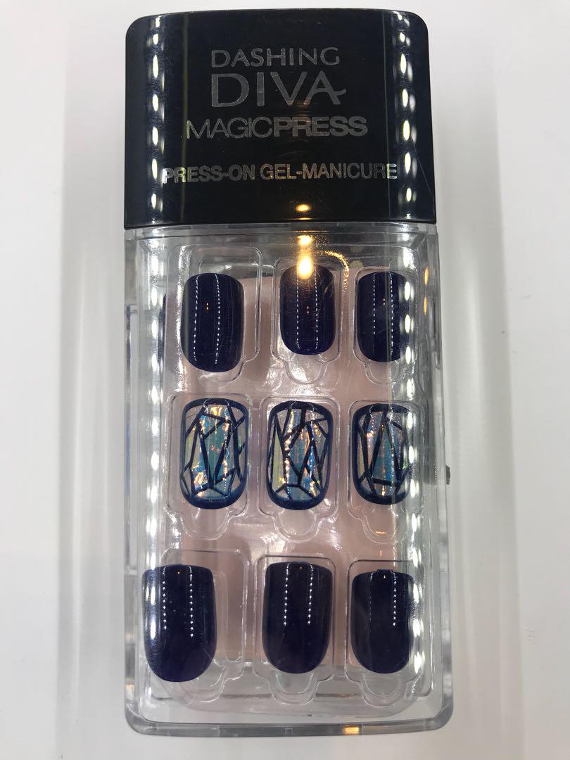 Dashing Diva Navy Prism Manicure Nails Health Beauty Hand Foot Care On Carousell