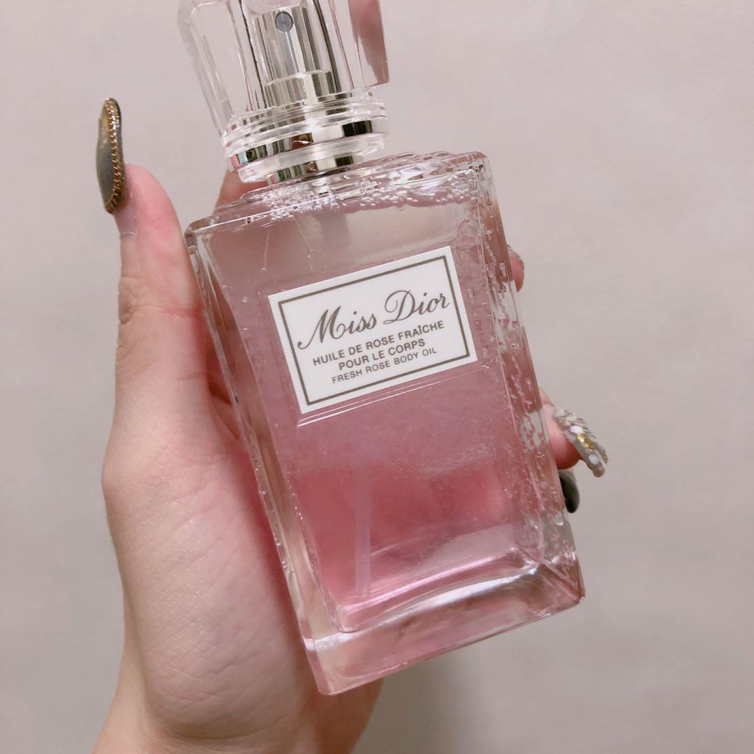 miss dior fresh rose body oil review