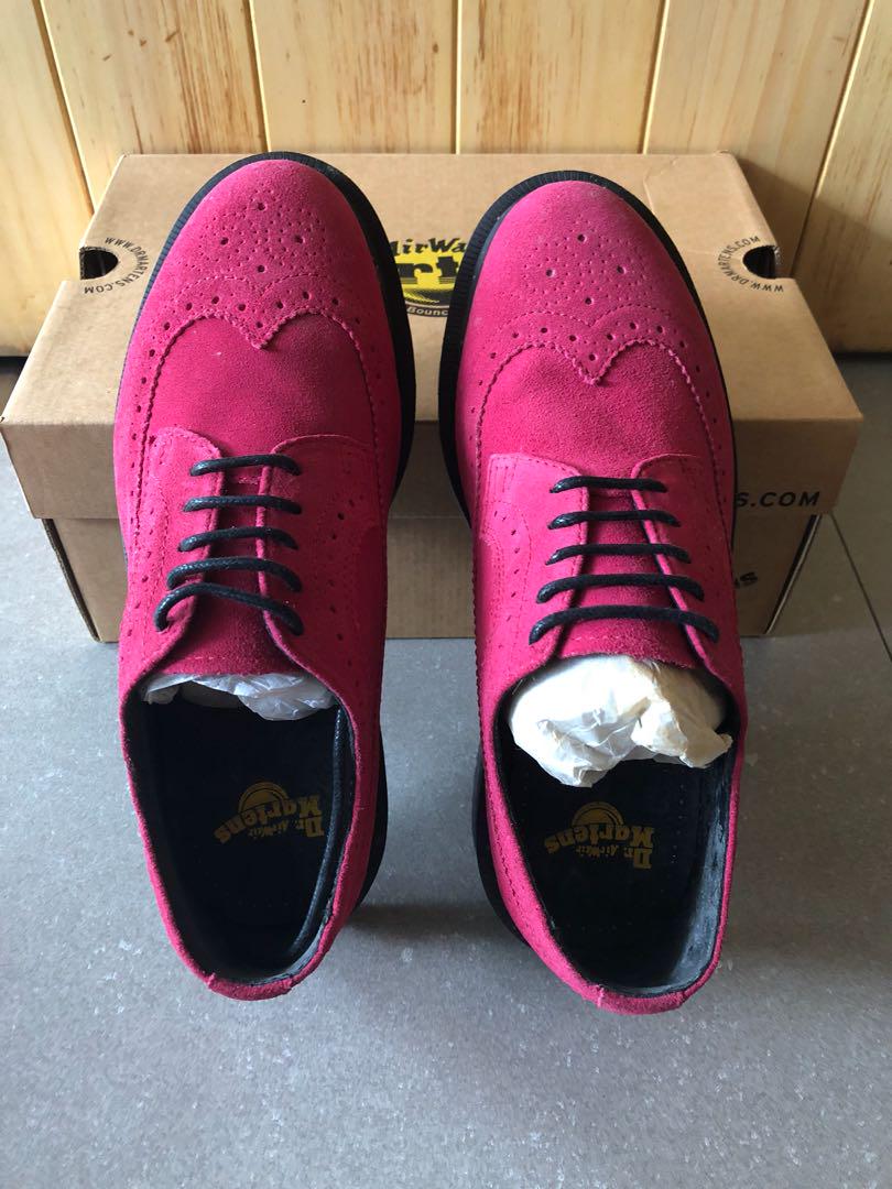 pink suede dr martens