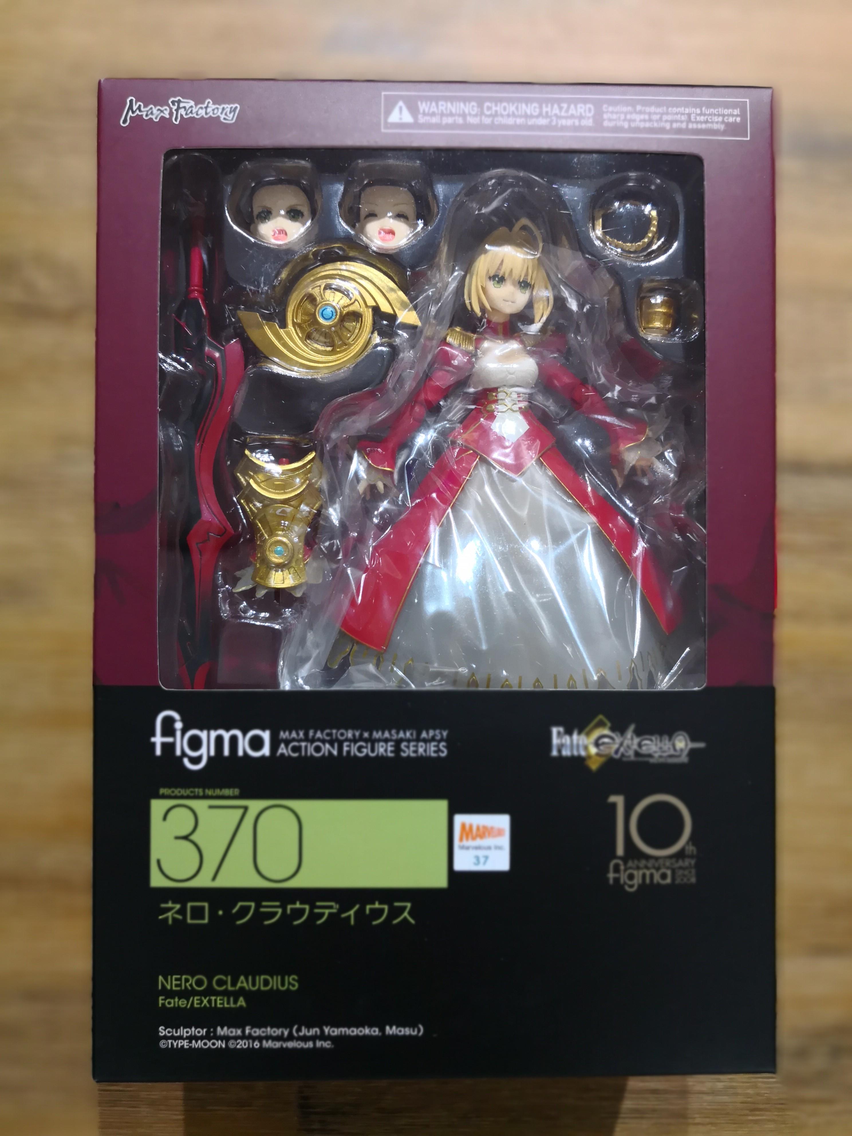 Figma 370 Fate/Extella Saber Nero Claudius PVC Action Figure New In Box Figma 370 Fate/Extella Saber Nero Claudius PVC Action Figure New In Box