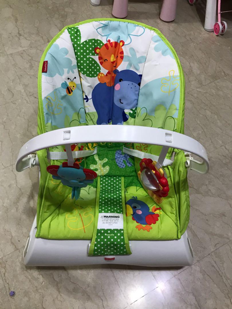 rainforest friends comfort curve bouncer