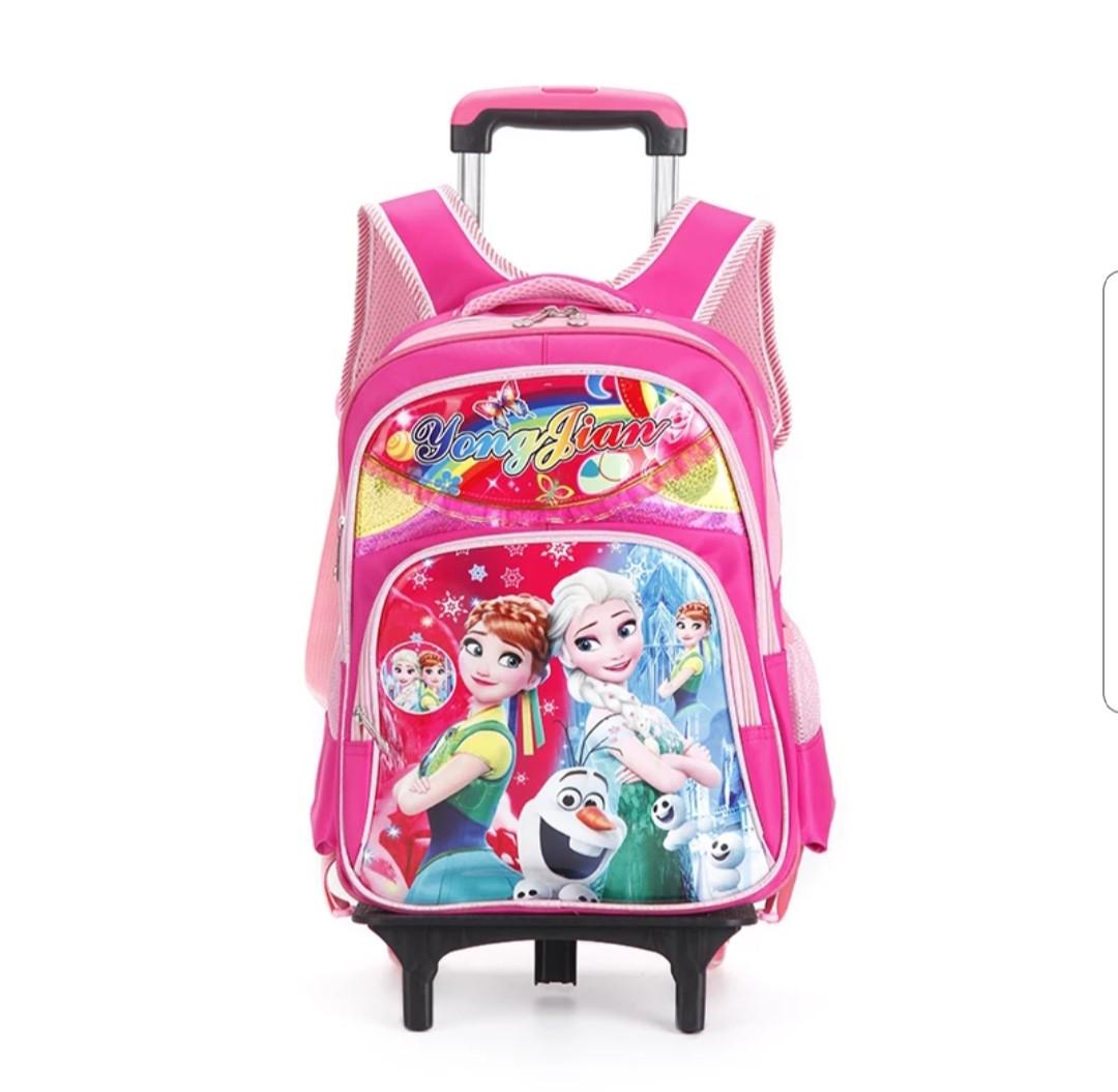 frozen school bag trolley