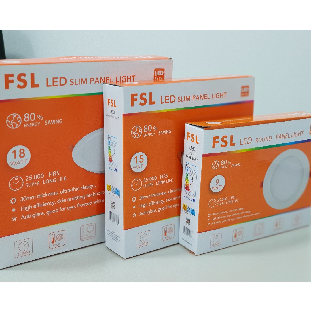 Fsl 18 Watt Round Led Slim Panel Downlight Electronics Others On Carousell