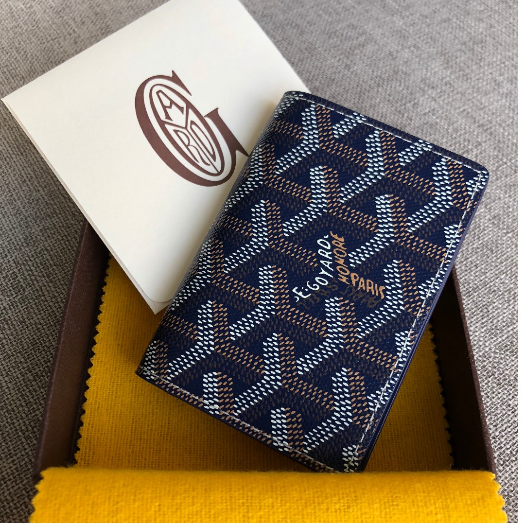 Goyard Bifold Blue Card Holder – eightonethree.