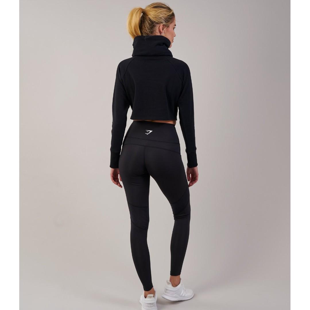 GYMSHARK SLOUCH CROPPED HOODIE Women s Fashion Coats Jackets