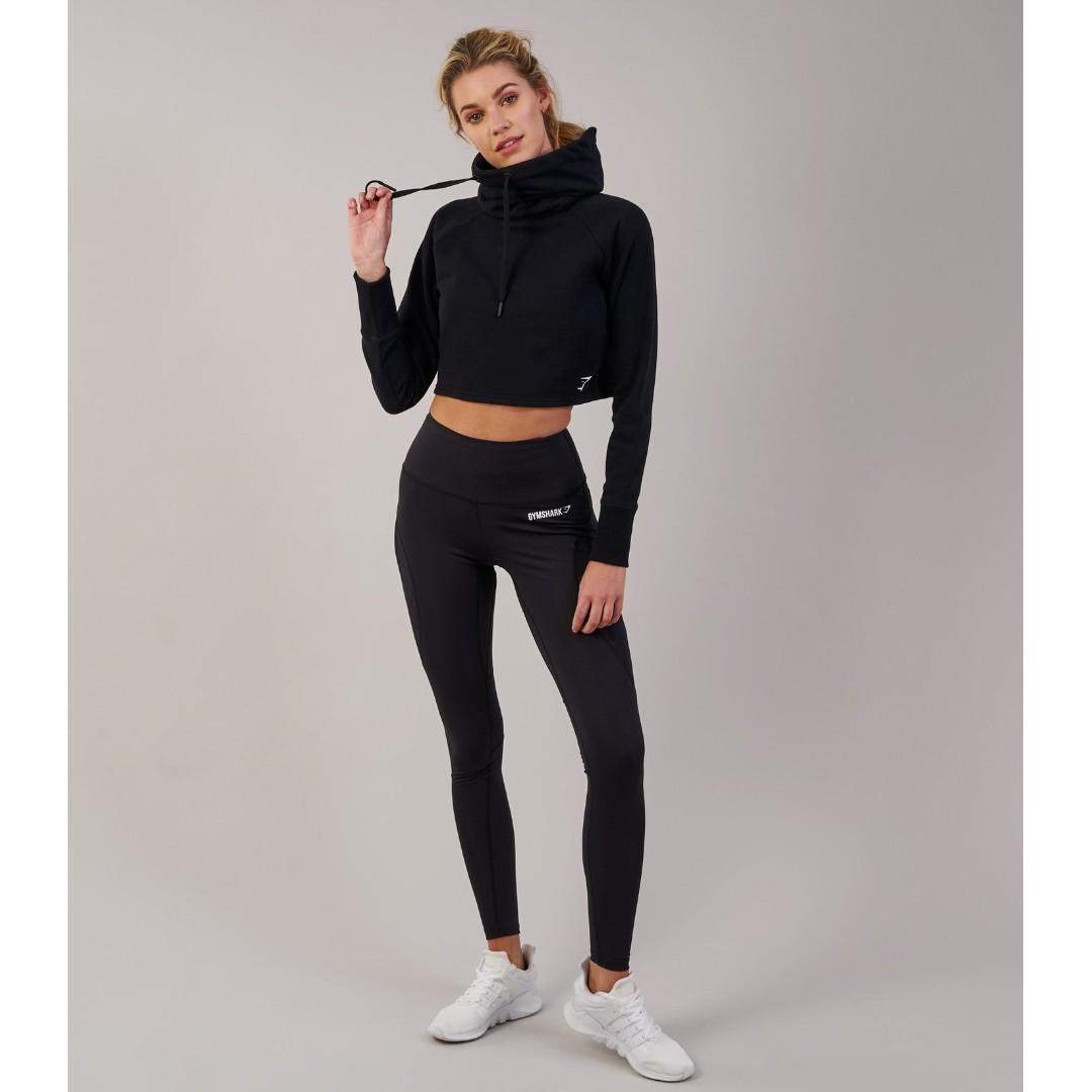 GYMSHARK SLOUCH CROPPED HOODIE