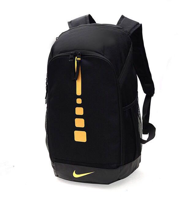black and gold nike backpack