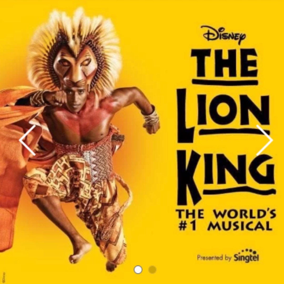 Looking for LION KING 2 Tickets, Tickets & Vouchers, Local Attractions