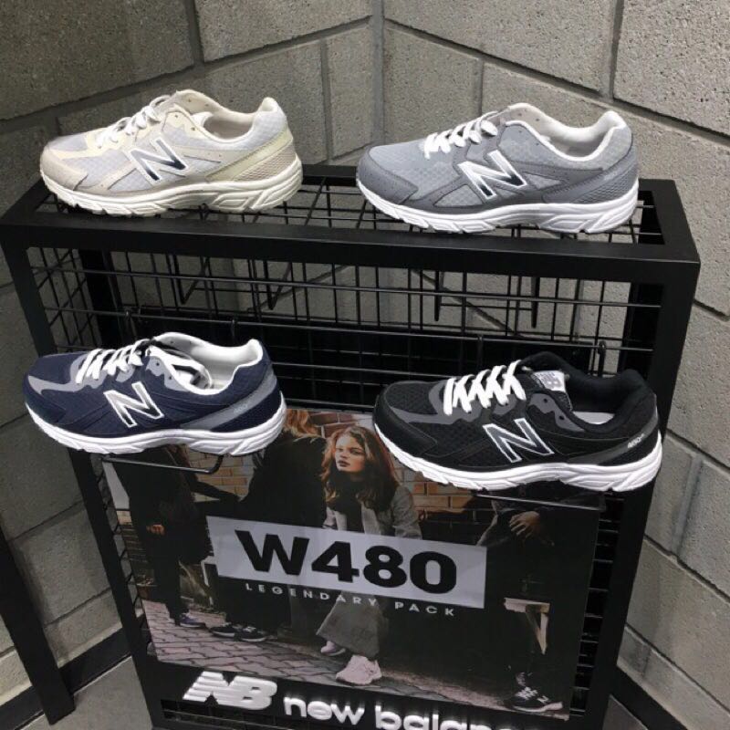 New Balance w480 黑色韓國限定款, 她的時尚, 鞋子在旋轉拍賣