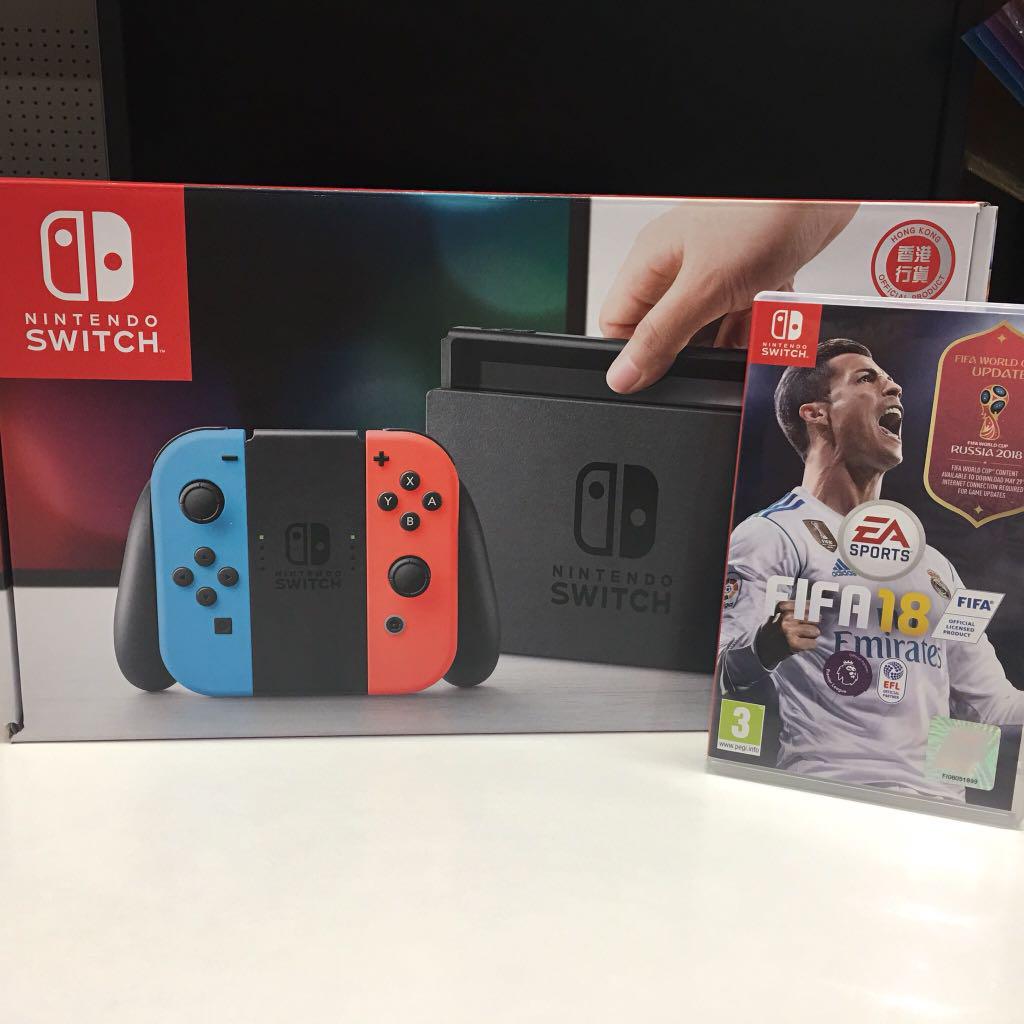 Nintendo Switch 連fifa18 遊戲機 遊戲機器材 Carousell