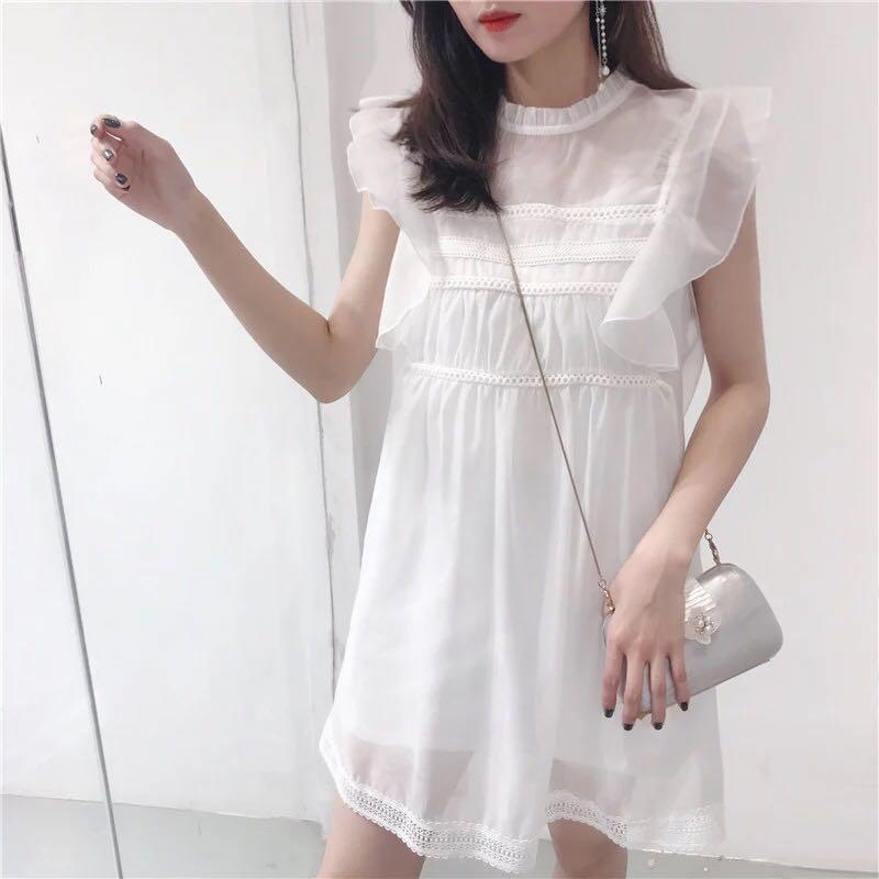 girly white dress