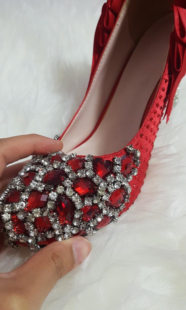 OFFER Red shoes Red heels Diamond heels Wedding heels