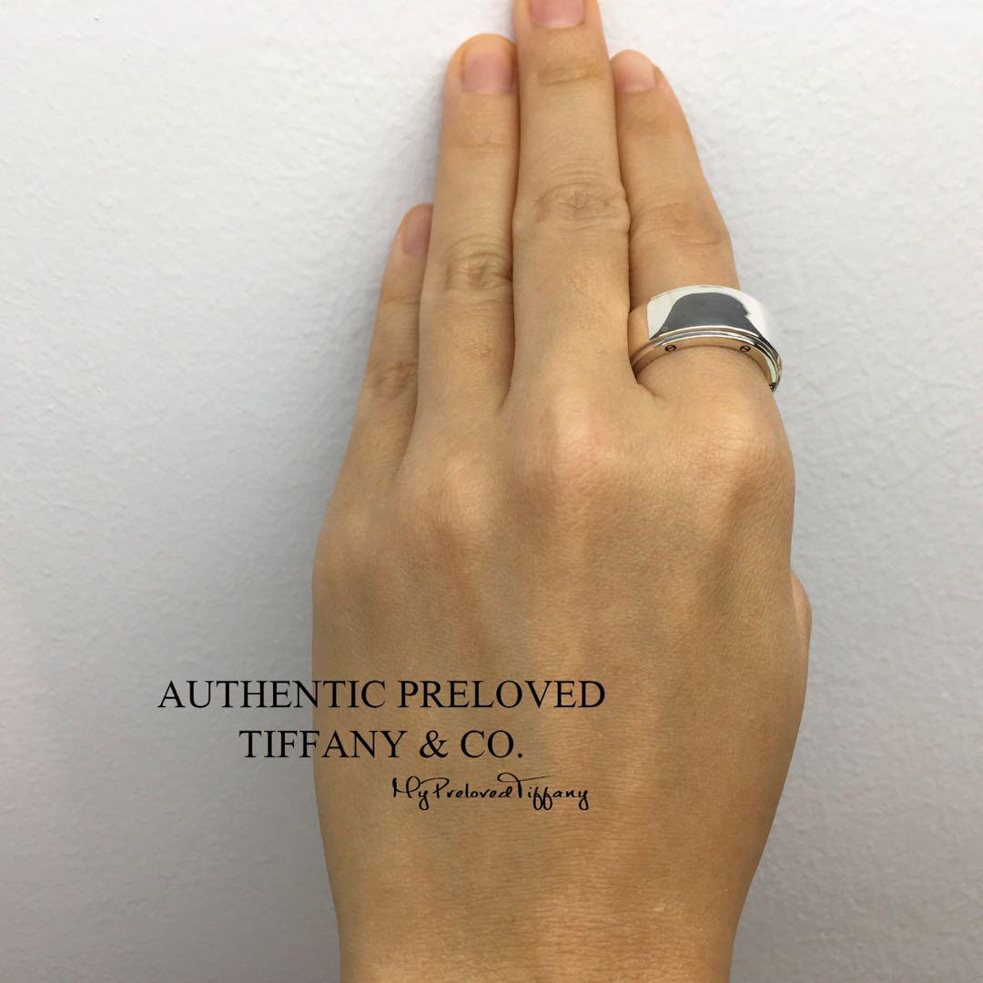 Retired Authentic Tiffany Co. Metropolis Silver Wide Ring