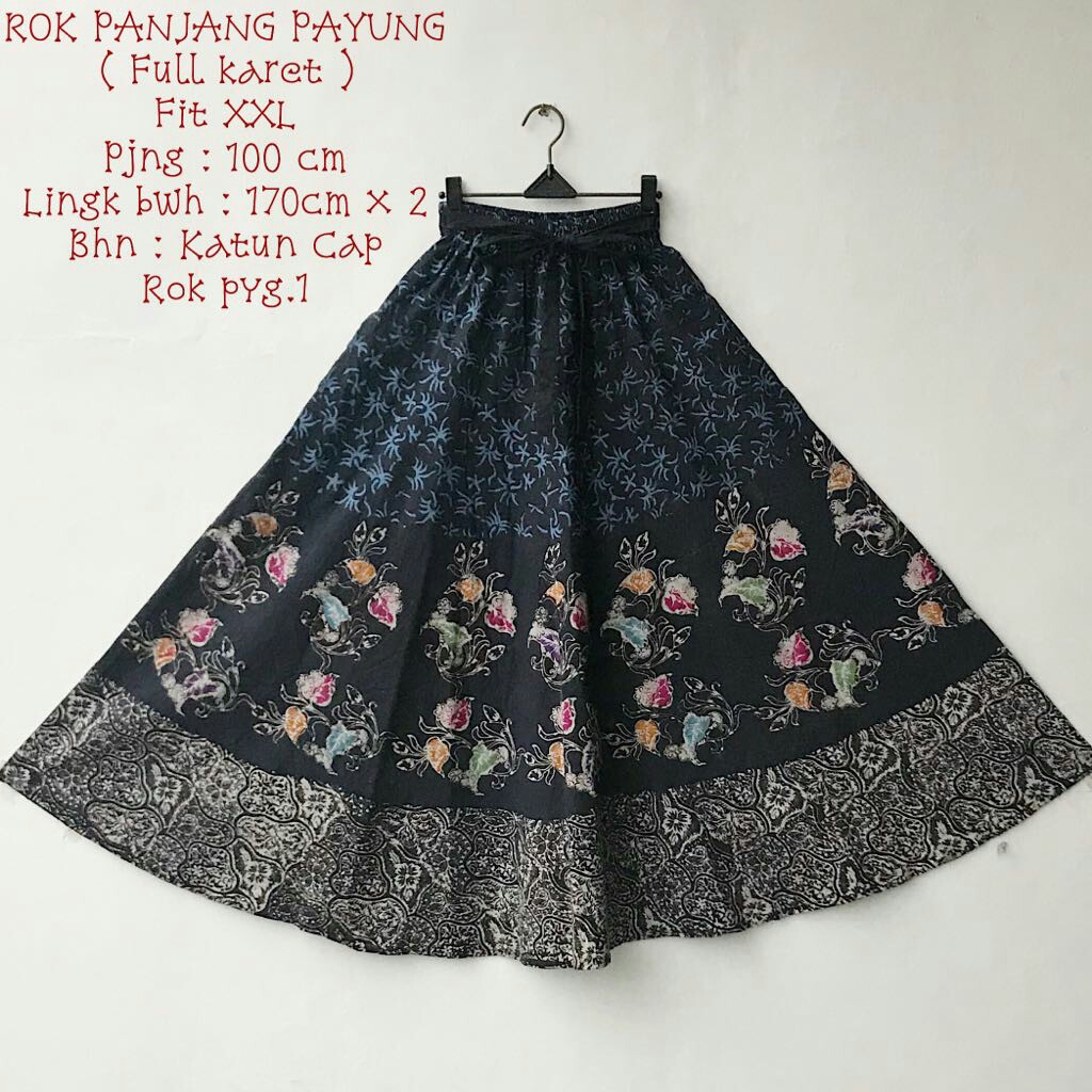 Rok Batik Payung Olshop Fashion Olshop Muslim Di Carousell Rok model payung 5 warna. rok batik payung
