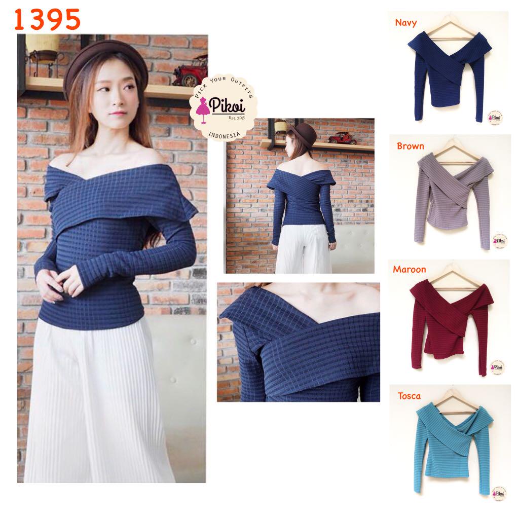43 Model Baju Atasan Korea Lengan Panjang HD Terbaik