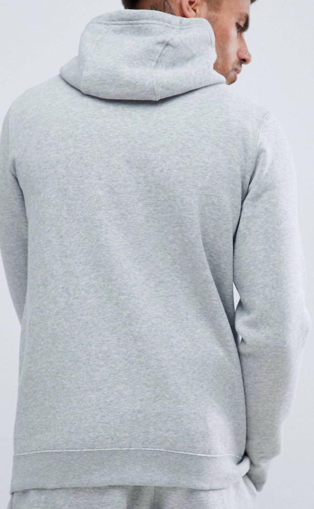 Nike zip up hoodie with futura logo in grey outlet