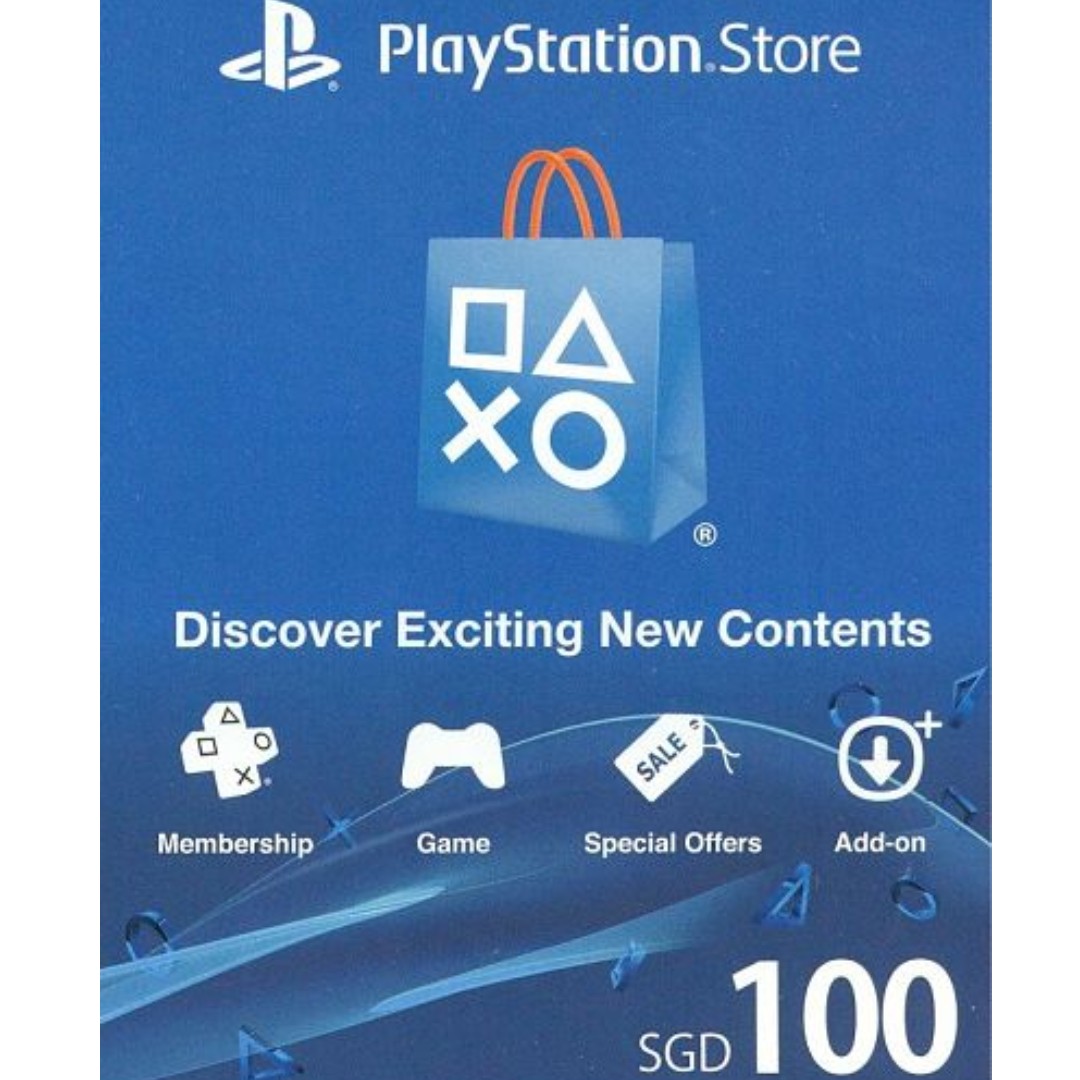 playstation 100 gift card